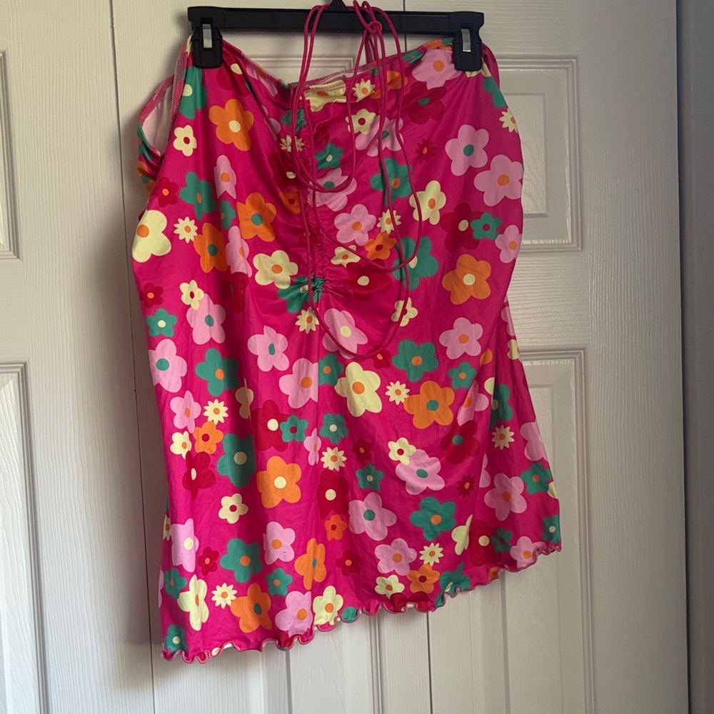 Floral Pink Skirt